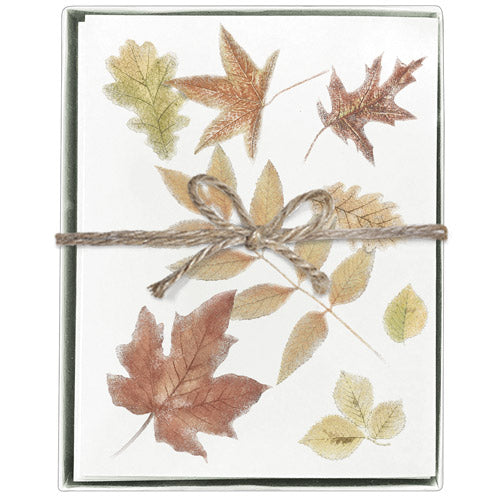 Scattered Leaves Boxed Greeting Cards