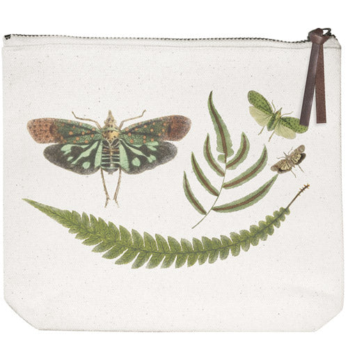 Fern Insects Canvas Pouch