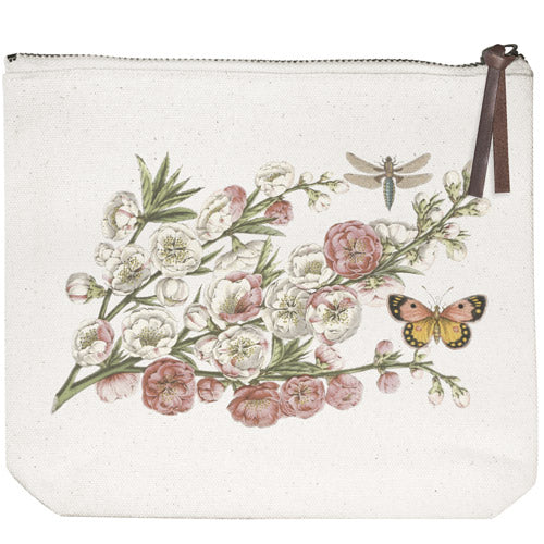 Cherry Blossoms Canvas Pouch