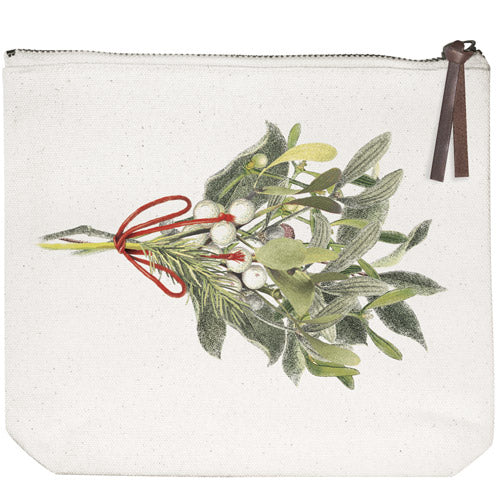 Mistletoe Bunch Canvas Pouch