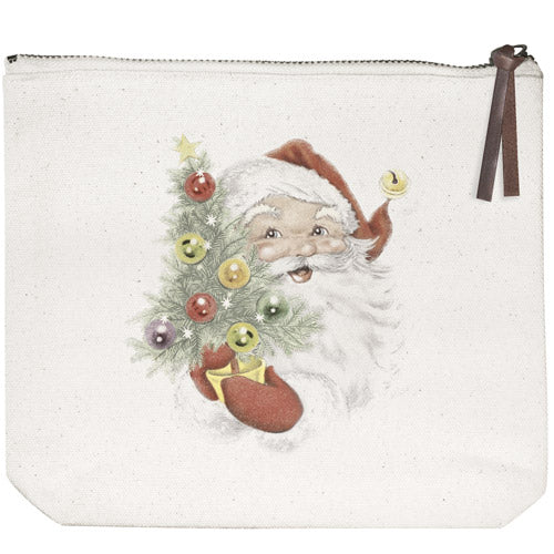 Tree Santa Canvas Pouch