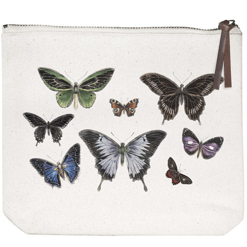 Dark Butterflies Canvas Pouch