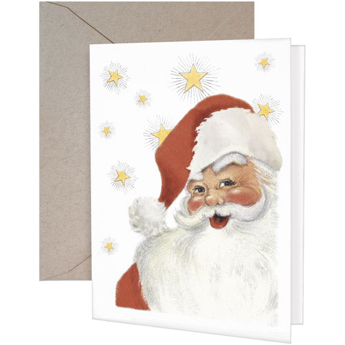 Santa Stars Greeting Card