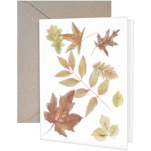 Scattered Leaves Greeting Card