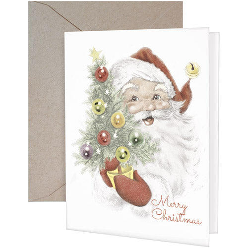 Tree Santa Greeting Card