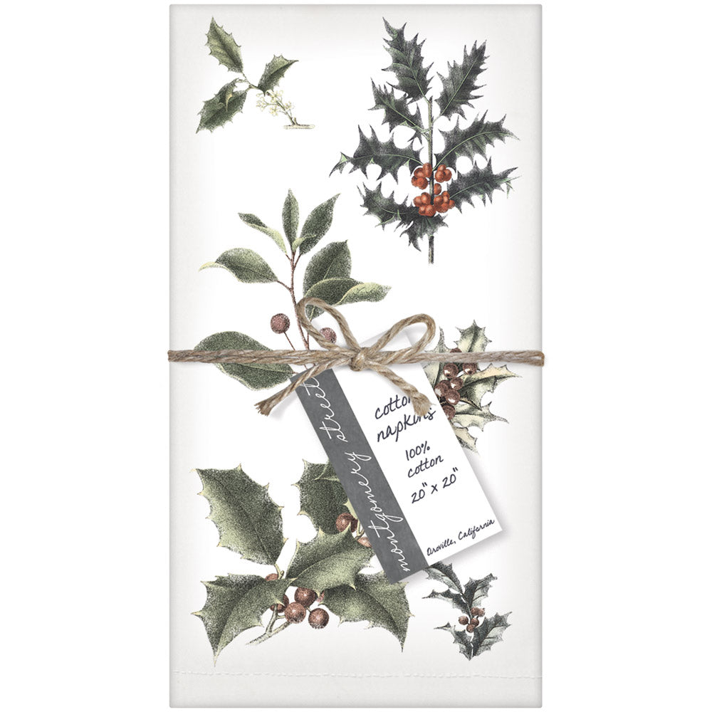 Scattered Holly Napkin Set