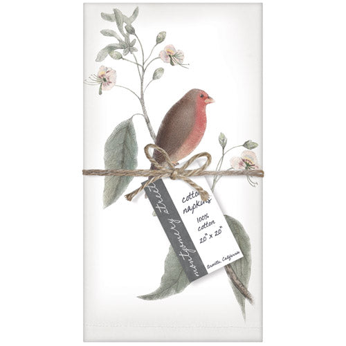 Little Red Bird Napkin Set