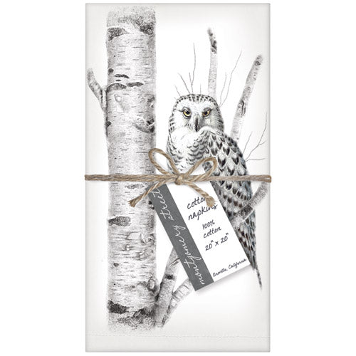 Birch Owl Napkin Set