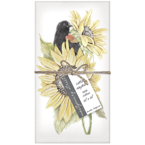 Sunflower Blackbird MS Napkin Set