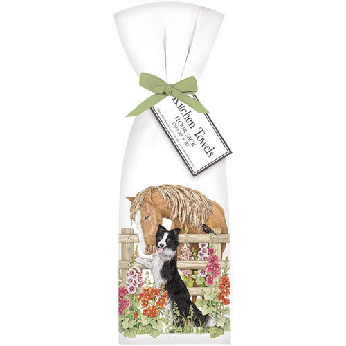 Hollyhock Horse Towel Set