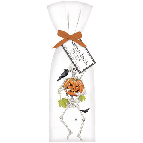 Pumpkin Skeleton Towel Set