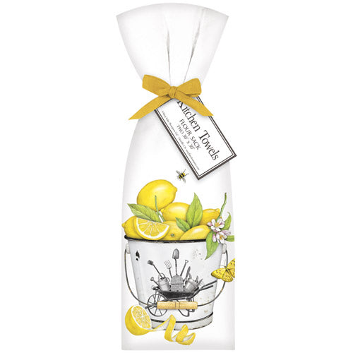 Lemon Bucket Towel Set