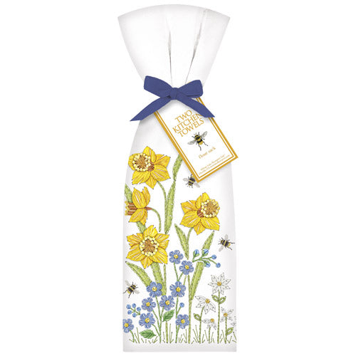 Daffodil Embroidery Towel Set