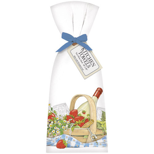 Strawberry Wine Towel Set