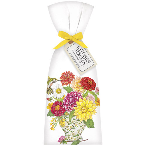 Dahlia Vase Towel Set