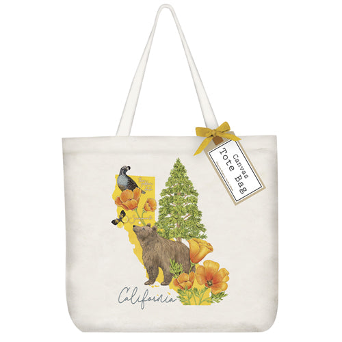 California State Symbols Tote Bag