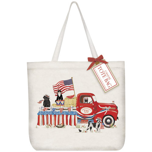 Flag Truck Tote Bag