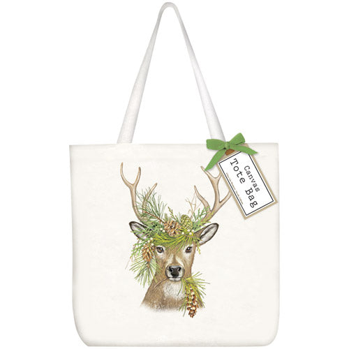 Pine Deer Tote Bag