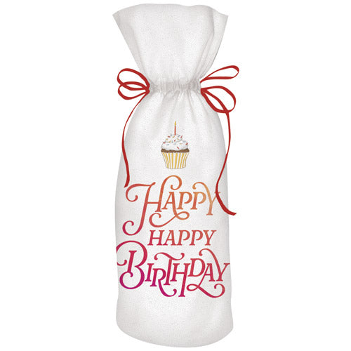 Happy Birthday Wine Bag