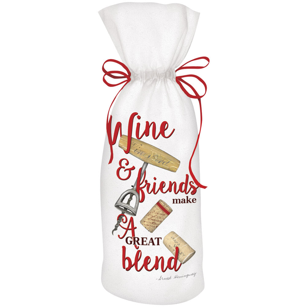 Wine And Friends Wine Bag