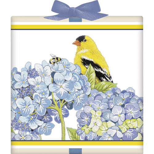 Hydrangea Finch Tea Box