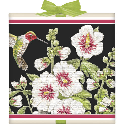 White Hollyhocks Tea Box