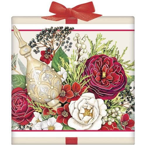 Winter Flower Urn Tea Box