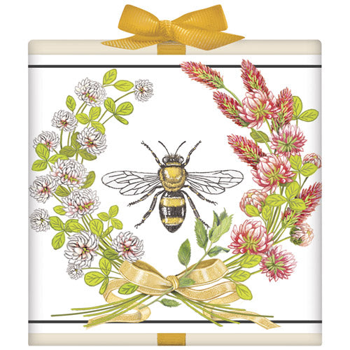 Bee Clover Wreath Tea Box