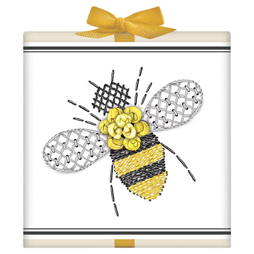 Bee Embroidery Tea Box