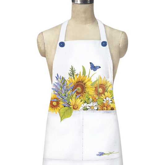 Hanging Sunflowers Pocket Apron