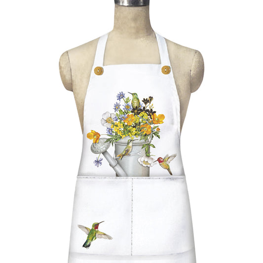 Hummingbird Water Can Apron