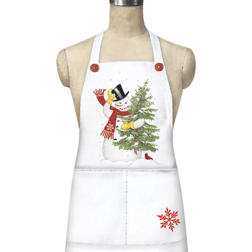 Snowman Tree Apron