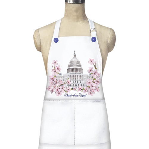 Capitol W/Cherry Blossoms Apron