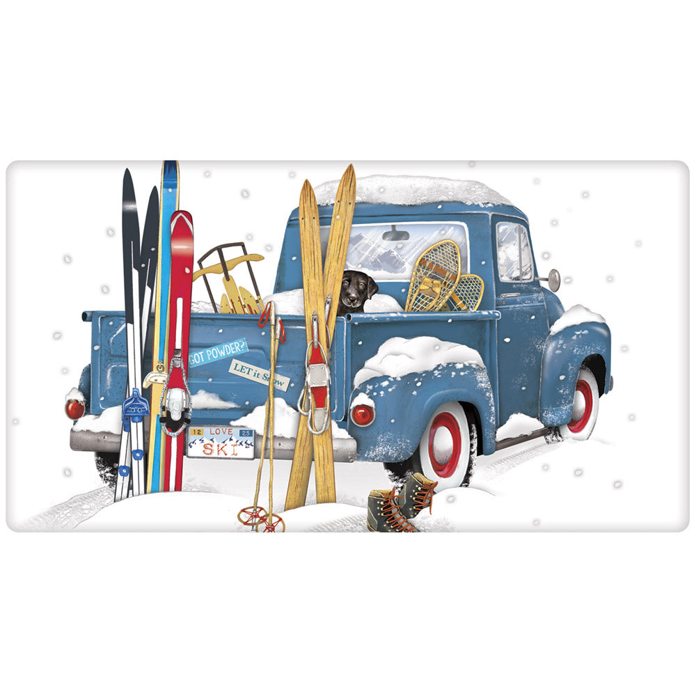 Blue Truck Skis Bagged Towel