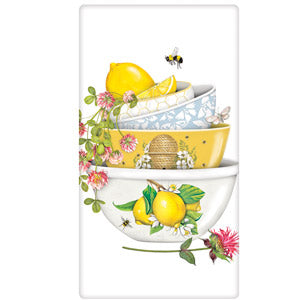 Lemon Clover Bowls Bagged Towel