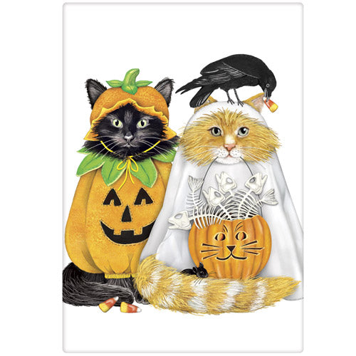 Trick Or Treat Cats Bagged Towel