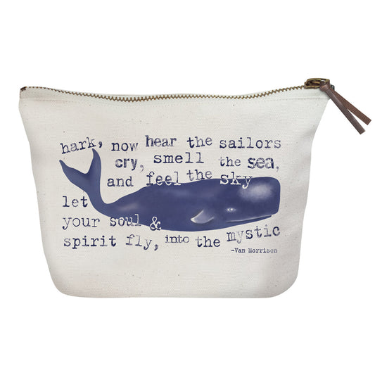 Blue Whale Canvas Pouch