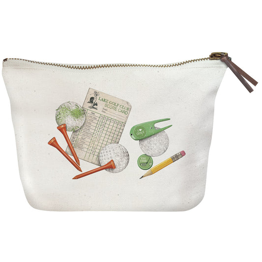 Golf Balls Canvas Pouch