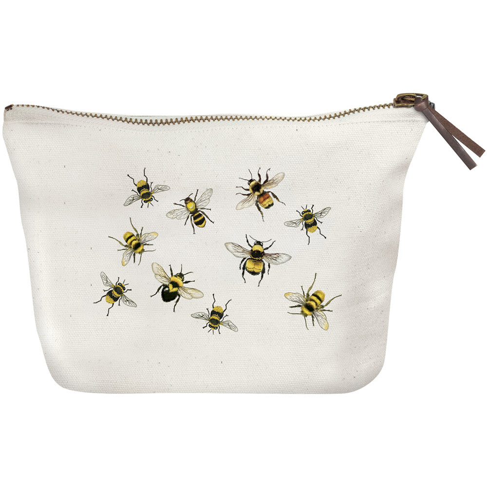 Scattered Bee Canvas Pouch