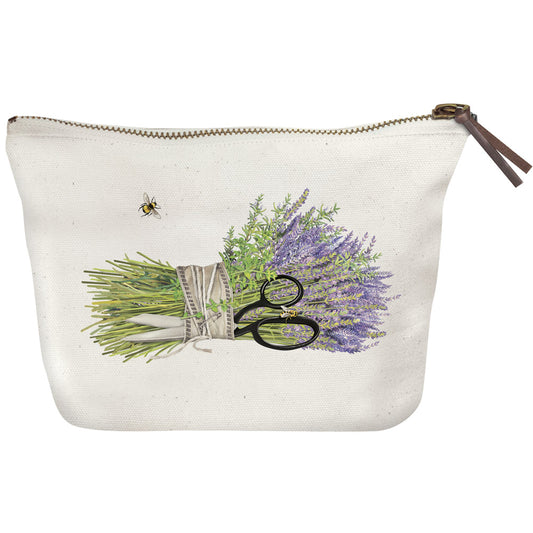 Lavender Shears Bundle Canvas Pouch