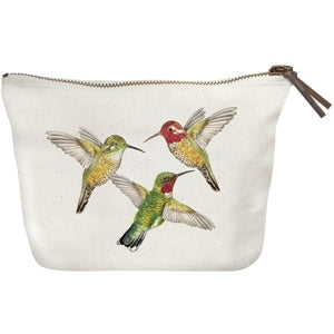 Hummingbird Canvas Pouch