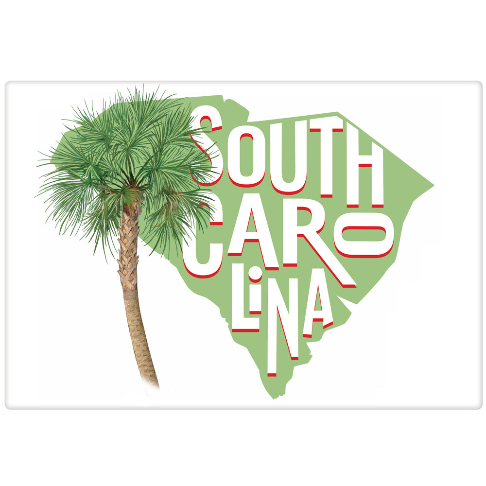 South Carolina Outline Bagged Towel