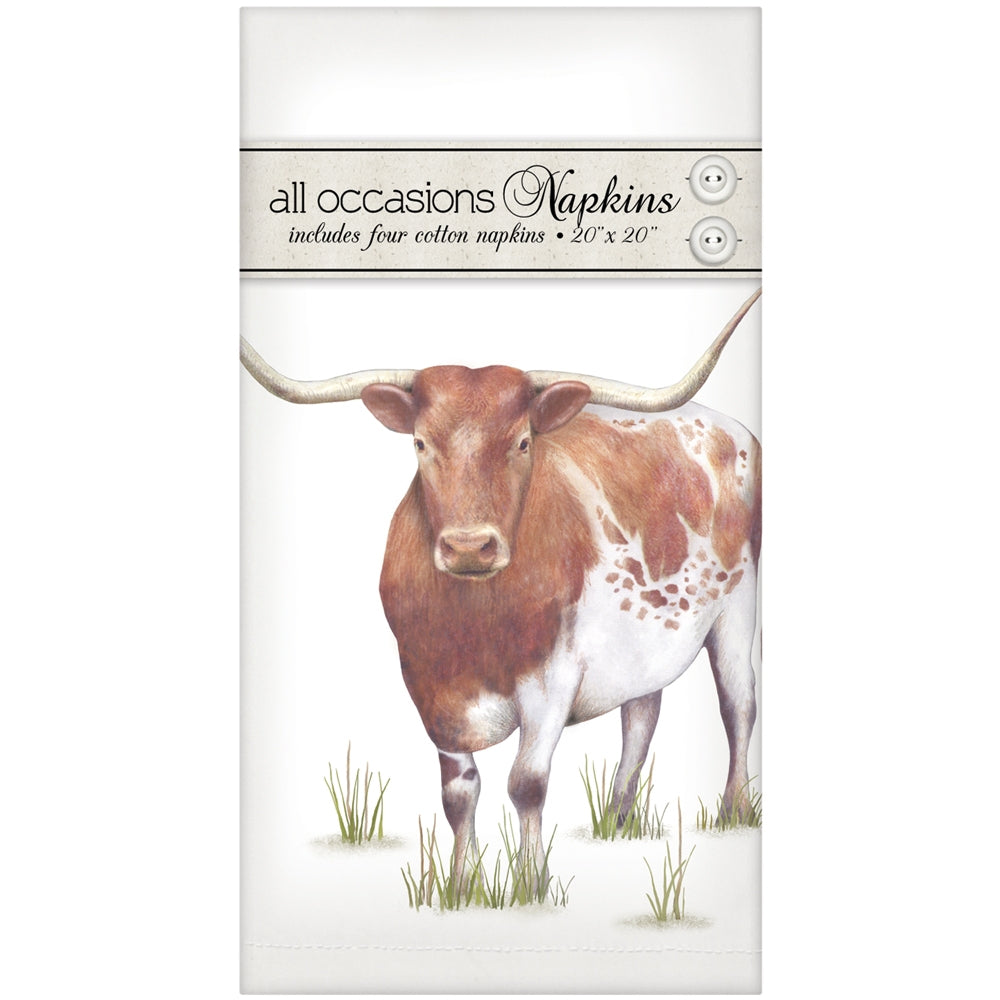 Longhorn Cow Casual Napkins