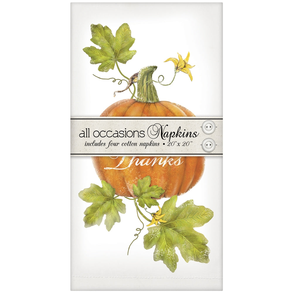 Pumpkin Botanical Casual Napkins