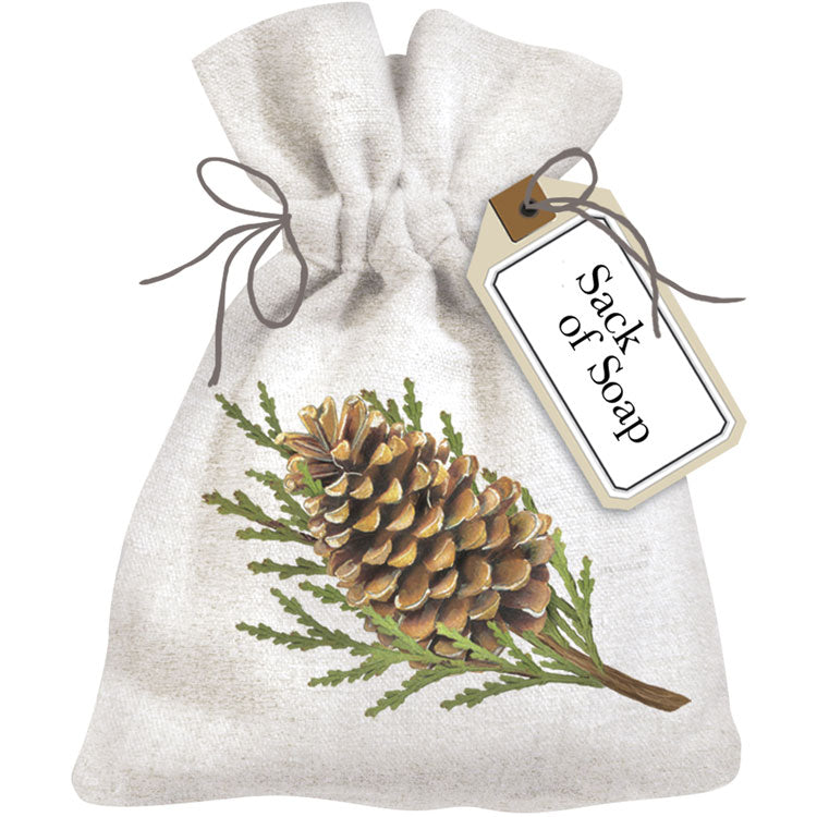 Juniper Pinecone Sack Of Soap