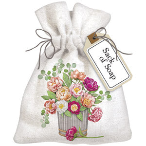 Peony Chair Bucket Sack Of Soap