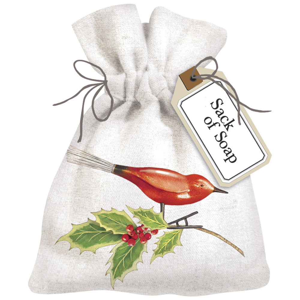 Bird Ornament Sack Of Soap