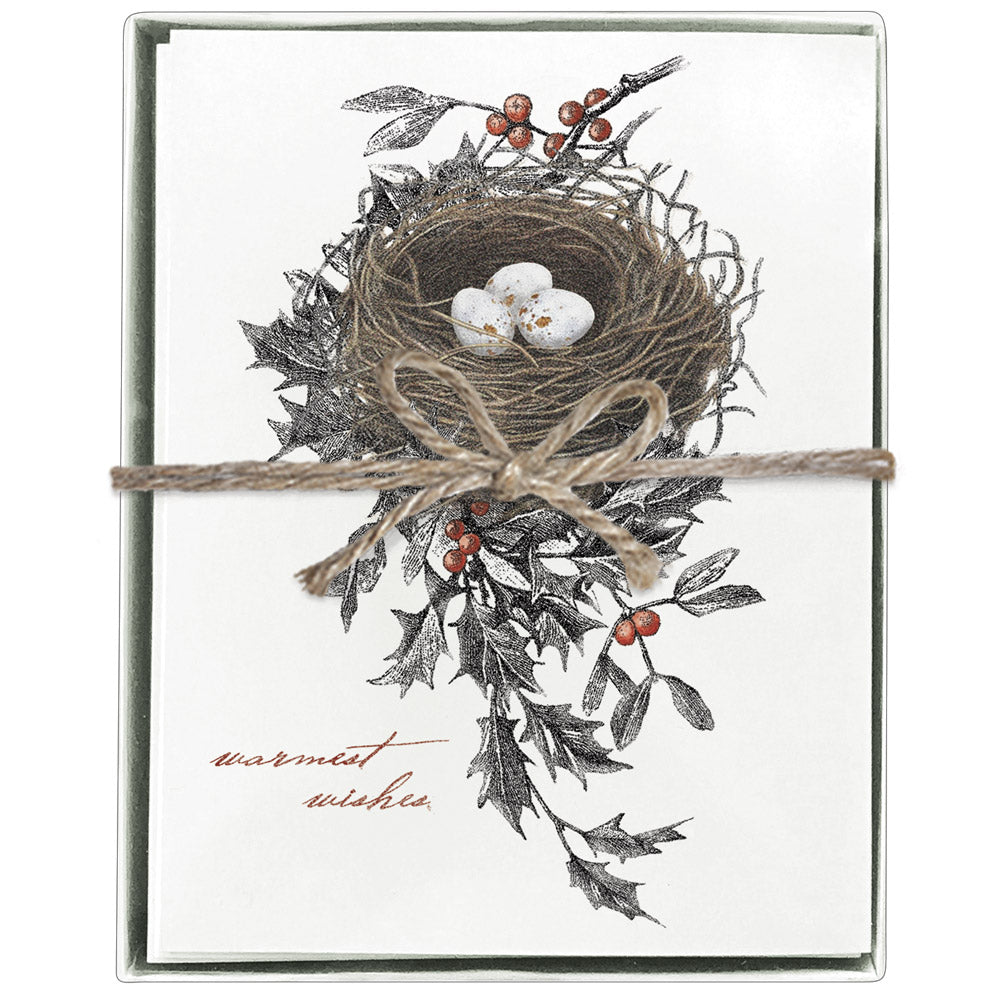 Nest Holly Boxed Greeting Cards