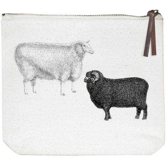 Black Sheep Canvas Pouch