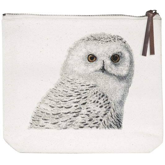 Snowy Owl Canvas Pouch